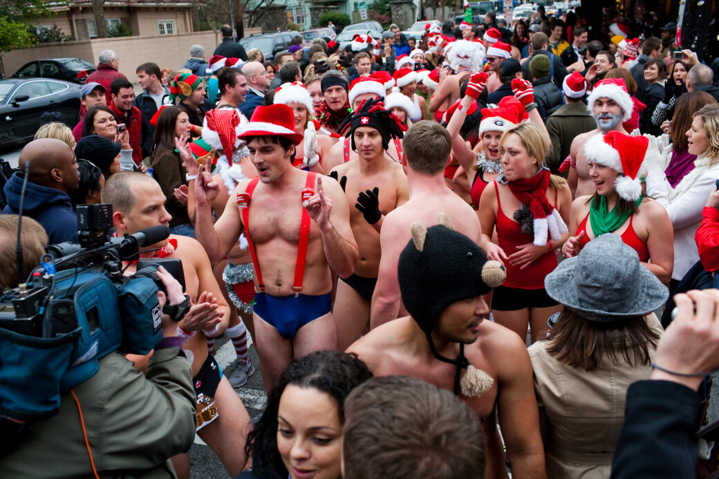 Santa Speedo Run - Virginia Highlands, December 2009